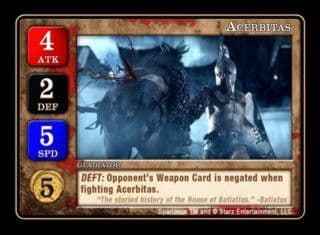 Spartacus: Acerbitas Promo Card