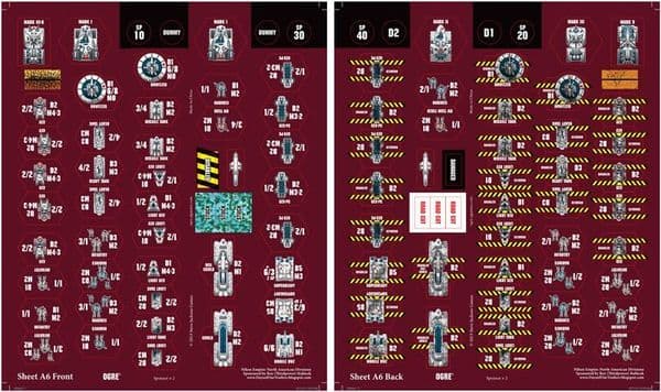 Ogre: Nihon Empire – North American Divisions Sponsored Counter Sheet