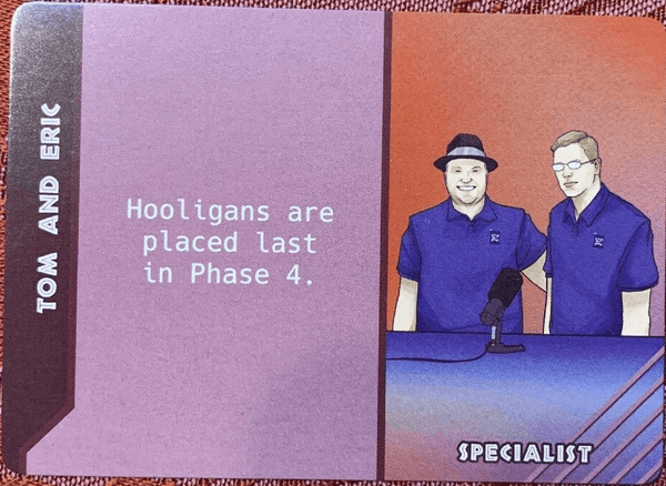Dinosaur Island:  Dice Tower – Tom and Eric Promo Card