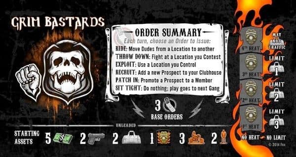 Sons of Anarchy: Men of Mayhem – Grim Bastards promo card