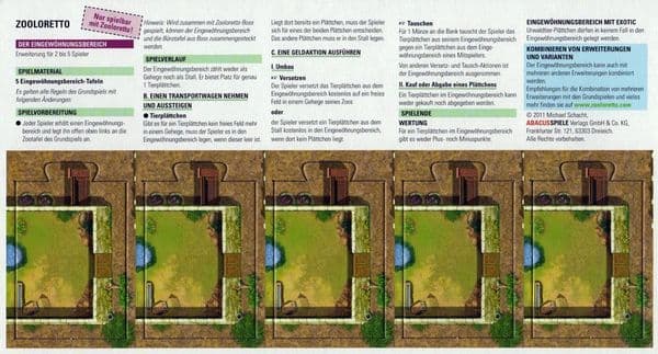 Zooloretto: Familiarisation Area