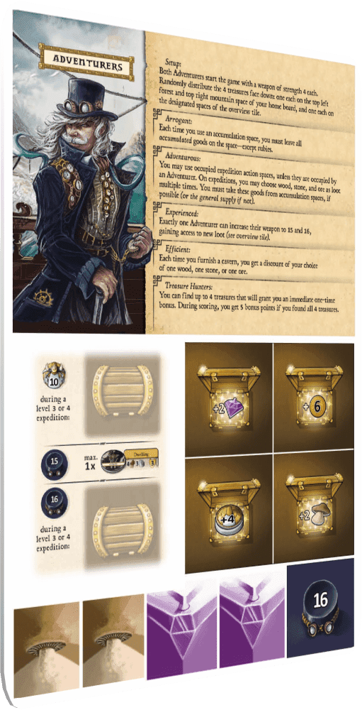 Caverna: The Forgotten Folk – Adventurers Promo