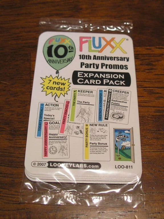 Fluxx: 10th Anniversary Party Promos – Expansion Card Pack