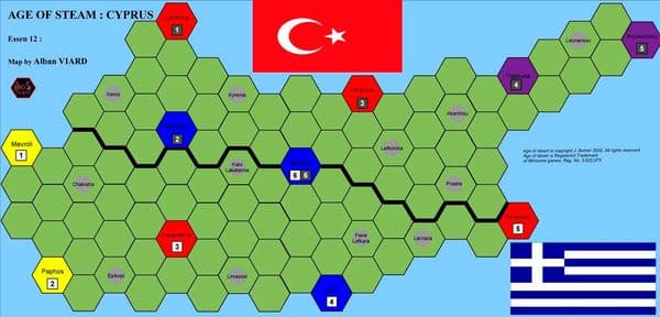 Age of Steam Expansion: Tibet and Cyprus