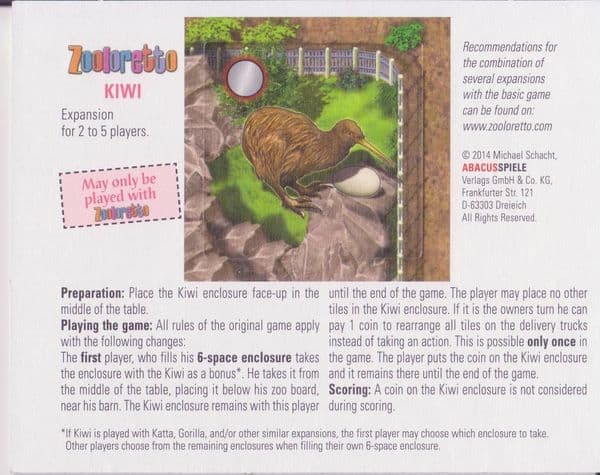 Zooloretto: Kiwi