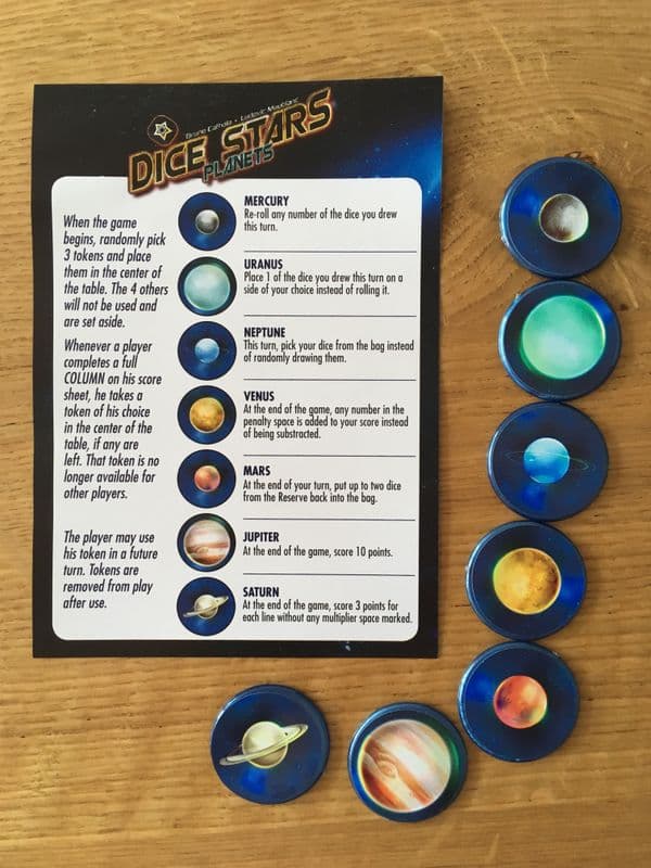 Dice Stars: Planets