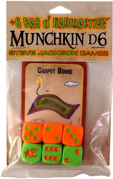 +6 Bag o' Radioactive Munchkin d6
