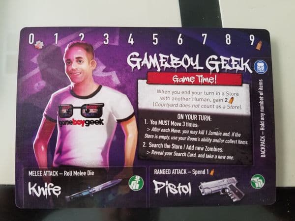 Tiny Epic Zombies: Game Boy Geek Promo Card