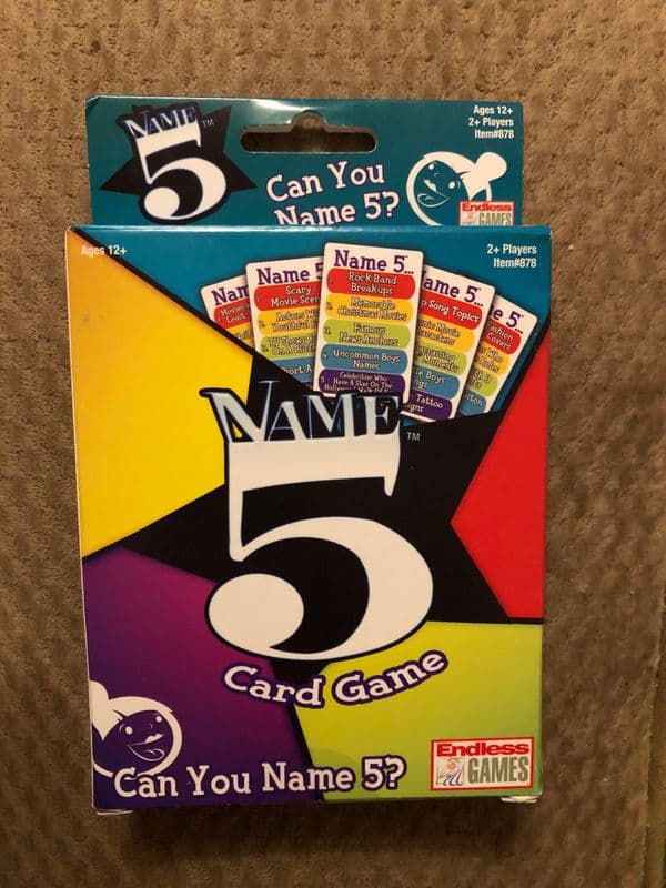 Name 5 Card Game