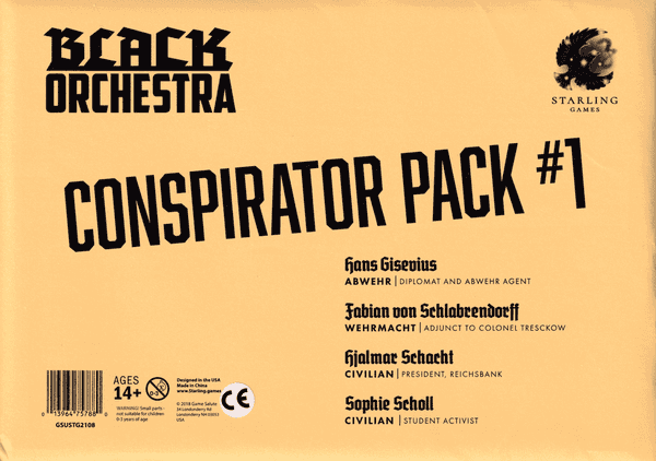 Black Orchestra: Conspirator Pack #1