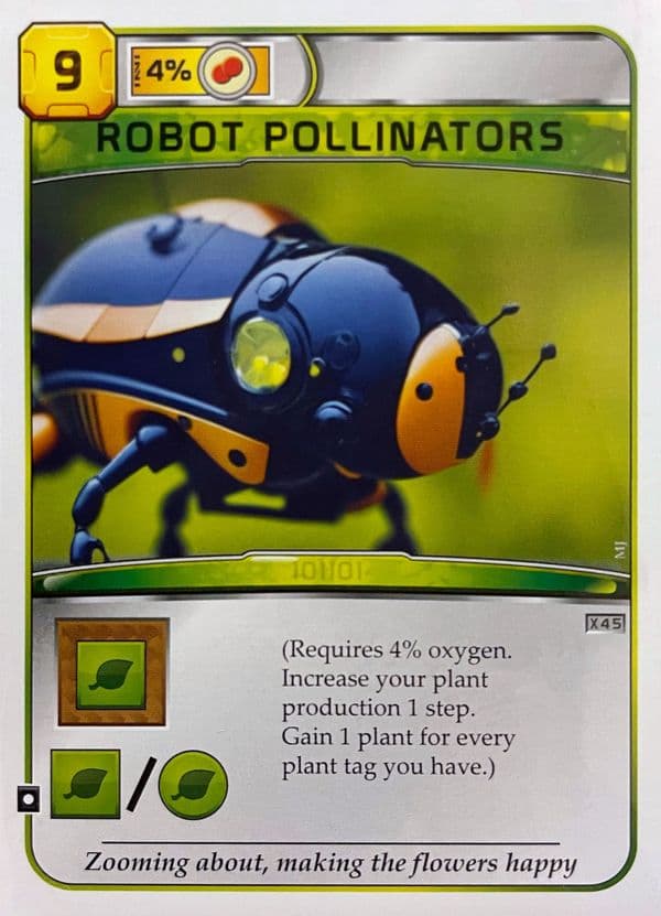 Terraforming Mars: Robot Pollinators Promo Card