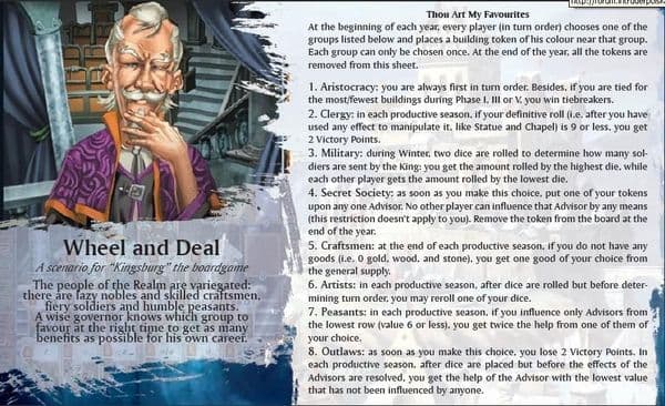 Kingsburg: Wheel and Deal