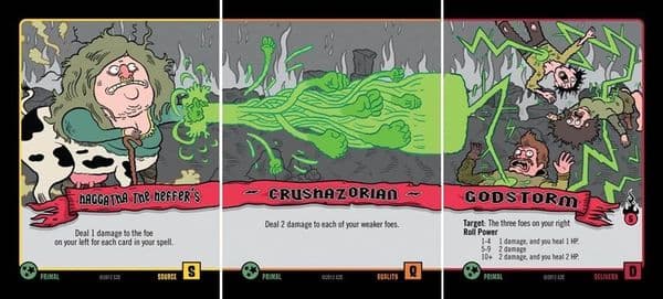 Epic Spell Wars of the Battle Wizards: Duel at Mt. Skullzfyre – Haggatha the Heffer's Crushazorian Godstorm Promo Cards