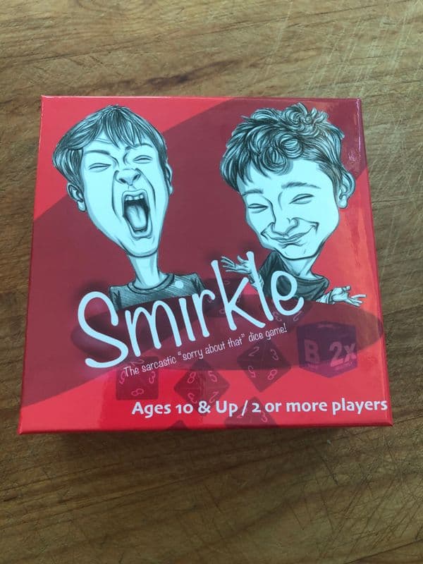 Smirkle: the saracastic "sorry about that" dice game