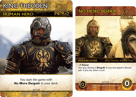 The Lord of the Rings: The Return of the King Deck-Building Game – King Théoden Promo Cards