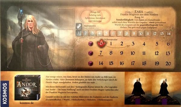 Die Legenden von Andor: Dunkle Eara Heldentableau