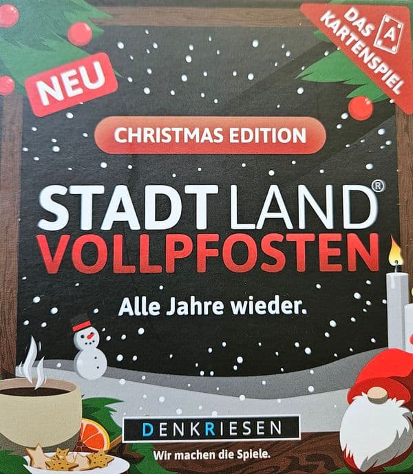 Stadt Land Vollpfosten: Das Kartenspiel – Christmas Edition