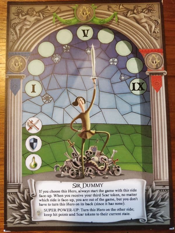 Dungeon Fighter: Sir Dummy / The Hooded Hero promo cards