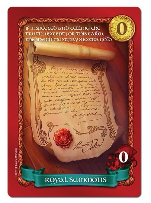 Sheriff of Nottingham: Royal Summons Promo Card